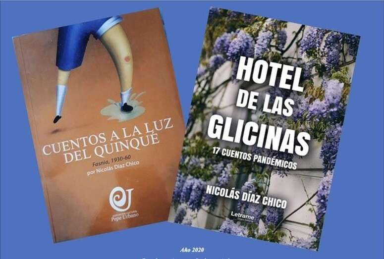 Portadas de los dos libros de cuento de Díaz Chico/TA.